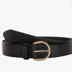 Madewell Black Leather Belt, Size S